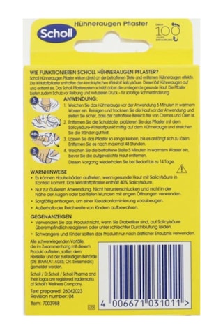 Scholl Parmak Arası Nasır Plasteri Dolgulu 4'lü