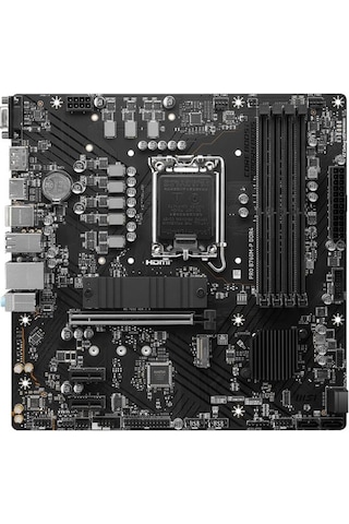 Msı Pro B760m-p Ddr4 4600mhz 1xhdmı 1xdp 2xm.2 Usb 3.2 Atx 1700p 12. / 13. Ve 14. Nesil İşlemci Uyumlu