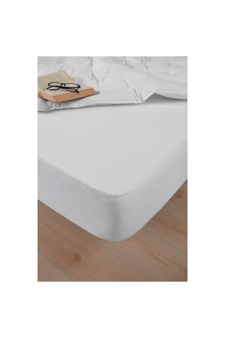 Sıvı Geçirmez / Ultra Sessiz / Fitted Yatak Alezi / %100 Pamuk Beyaz