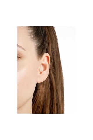 Baget Işıltısı 18 Ayar Sarı Altın Kaplama Gümüş Tragus-helix Piercing Sarı