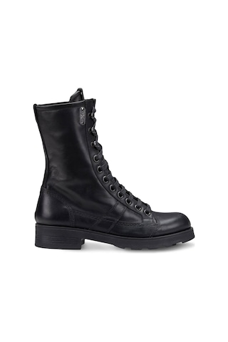 Çizme Kadın Oxw002100 Oxs Frank 0021 Mıd D Leather Black Siyah
