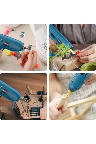 Pazly Profesyonel Kablosuz Sıcak Tutkal Makinesi - Usb Şarjlı El Sanatları Dıy Tamir Seti