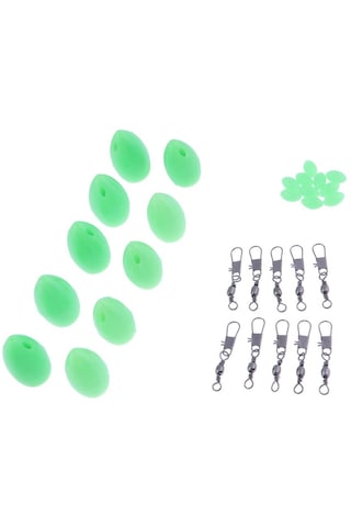 Homyl 10 Parça Bombarda Sbirolino Yüzen Alabalık Poz Yeşil