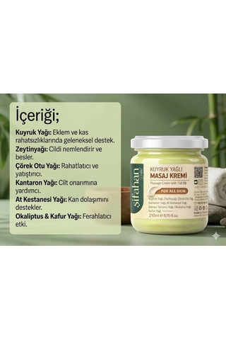 Şifahan Kuyruk Yağı Masaj Kremi 207 ML