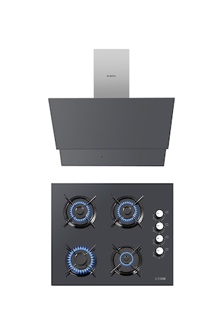 Kumtel KO-40 TAHDF - DA6-835 Antrasit Ankastre Set