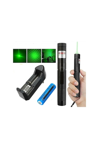 Jasper V-009 Pro Series Yeşil Lazer Pointer Şarjlı Pilli 1000mw