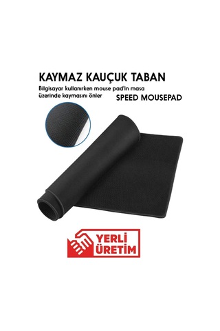 30x25 Cm Kaymaz Taban Kauçuk Kenarları Dikişli Oyuncu Mouse Pad