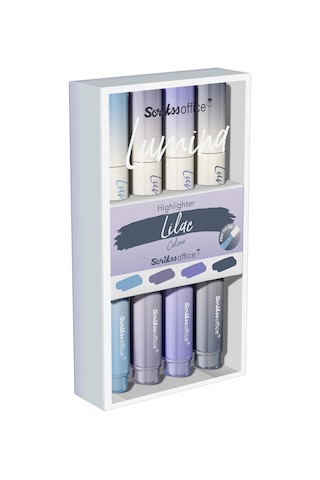 Scrikss Lumina Fosforlu Kalem Lilac, 4'lü Set, Lilac Genel