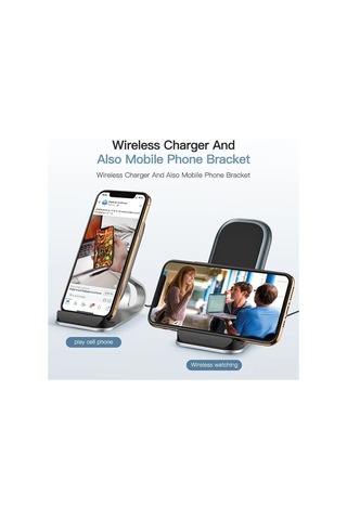Monyee 15w Hızlı Kablosuz Şarj Aleti Metal Telefon Tutucu İphone, Xiaomi, Samsung, Motorola Uyumlu Çoklu Cihaz İçin Diğer