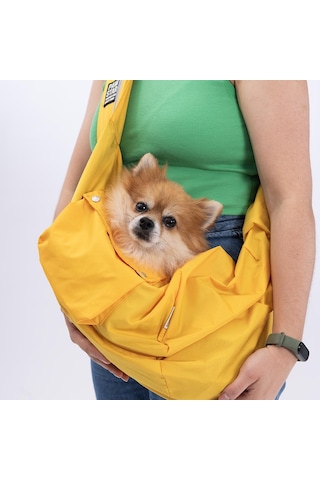 Pawstar Sarı Crossbody Küçük Irk Köpek Çapraz Taşıma Çantası
