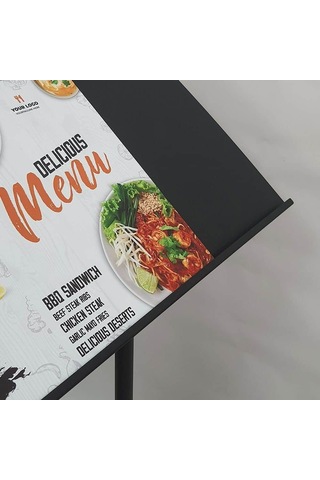 Restoran Önü Metal Menü Panosu 50x35 Cm
