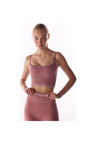 Penti Pembe Çizgili Dikişsiz Seamless Spor Sütyeni