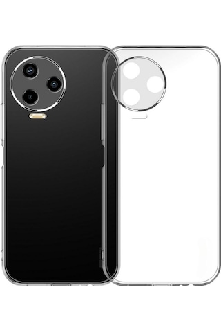 Infinix Note 12 Pro Uyumlu Şeffaf Silikon Kılıf - Kamera Korumalı Esnek Tam Koruma Kapak