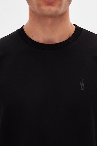 Twn Slim Fit Siyah Baskılı T-shirt 4ec14ort12025 Siyah