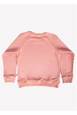 Kız Çocuk Pembe Organik Sweatshirt Pembe