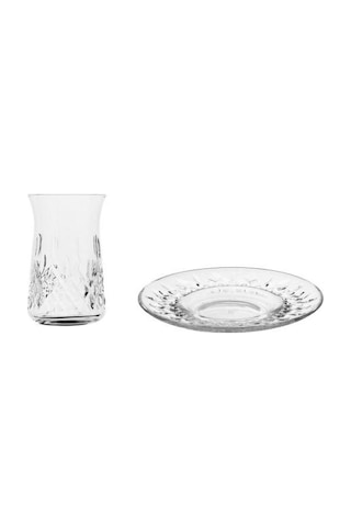 Lav Odin Çay Seti Çay Takımı - 24 Parça Çay Bardağı Takımı Tabağı 12 Kişilik