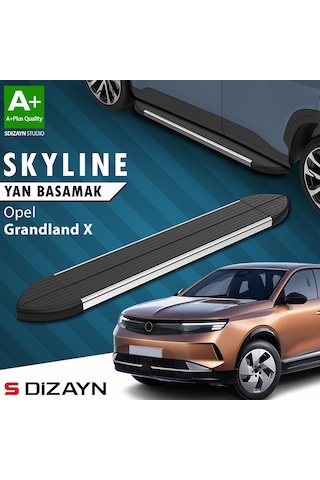 S-dizayn Opel Grandland 2 Hybrid Benzinli Skyline Krom Yan Basamak 193 Cm 2024 Üzeri A+ Kalite