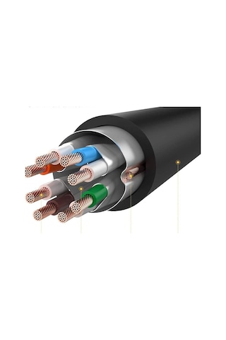 Cat 7 Kablo 5 Metre F/Ftp 10 Gbps 600Mhz Patch Kablo Rj45