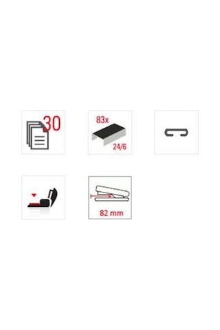 Delta 101 Standart Zımba Makinesi 30 Sf. 24/6 Zımba Teli