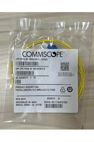 Commscope Fiberoptik Pıgtaıl Sm 1mt Lc