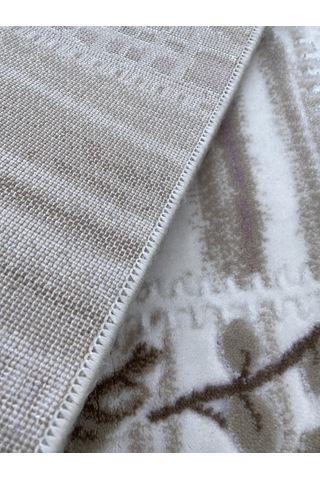 Lila Vizon Kesme Halı 120x120 Akrilik Saçaklı Kesme Halı