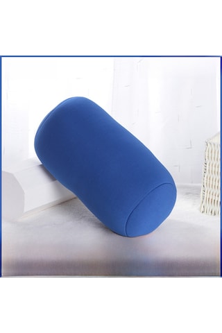 Yaozixa Mor Renkli 30x16 Ciltli Silindir Yastık - Ofis İçin Uyku, Boyun Ve Bel Desteği, Çok Fonksiyonlu Köpük Tanecikli Yastık Stokta Mor