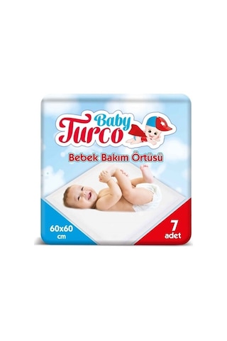 Baby Turco Bebek Bakım Örtüsü 60 x 60 CM 10 x 7 Adet