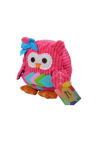 Karikatür Şekli Bebek Sırt Çantası Kabarık Peluş Anaokulu Çift Omuz Çantaları Çocuklar İçin İfts Stil: Pembe Baykuş