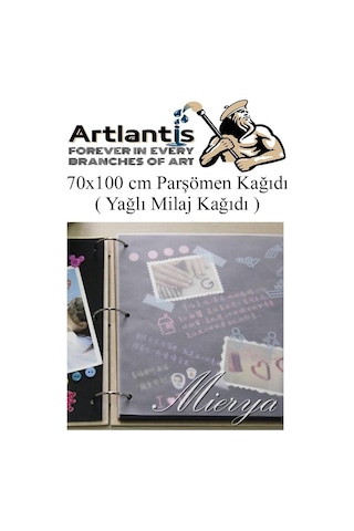 Parşömen Kağıdı Milaj Kağıdı 70x100 Cm 10 Adet Yağlı Çizim Kağıdı Parşumen İnce Kopya Kağıdı