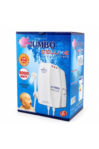 Jumbo Beyaz Elektrikli Şofben, 7500-9000 W Lunaev