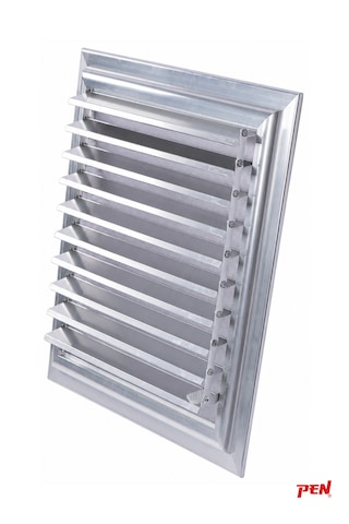 Alüminyum Banyo Wc Havalandırma Menfezi 48x48 Eloksallı Seri