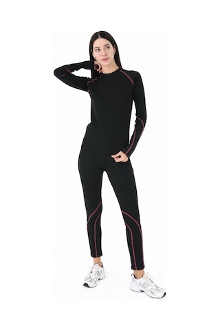 Scorp Thermo-fit Kadın Termal İçlik Takım Alt Üst Kayak İçliği Siyah Siyah