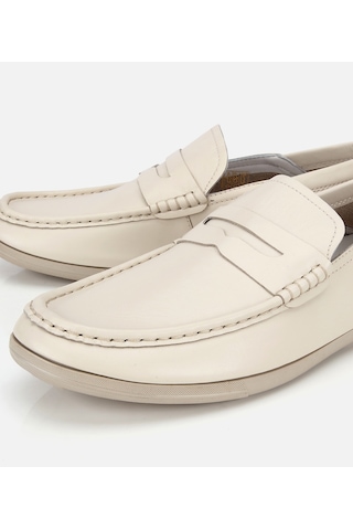 Hotiç Erkek Deri Ekru Comfort Günlük Loafer Ayakkabı 02ayh319700a310 02ayh319700a310