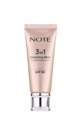 Note Cosmetics 3 in 1 Glowing Skin Tinted Moisturizer 50 SPF Işıltılı Aydınlatıcı Krem