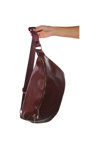 Luvishoes Venta Bordo Floter Kadın Büyük Bel Çantası Bordo