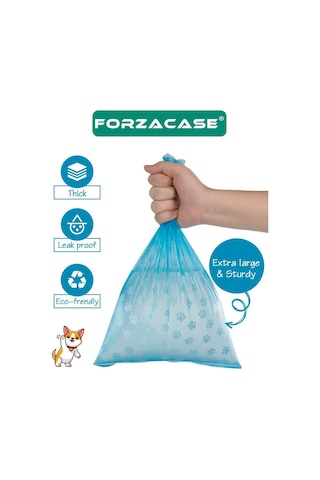 Forzacase Rulo Evcil Hayvan Dışkı Toplama Kaka Rulosu Poşeti 4'lü