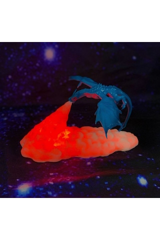 Dükkan Design Şarjlı Ejderha Gece Lambası Çok Renkli