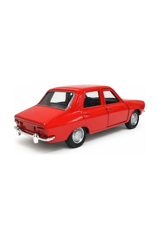 Welly 43827 Renault 12 Kırmızı 1:36 Metal Die-cast Çek-bırak Model Araba 11,5 Cm