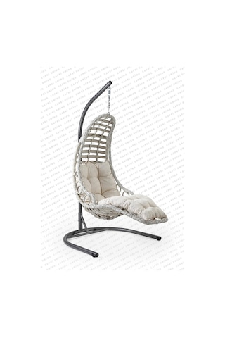 Capri Swing Bodrum Tekli Rattan Bahçe Salıncağı Balkon Salıncağı 001