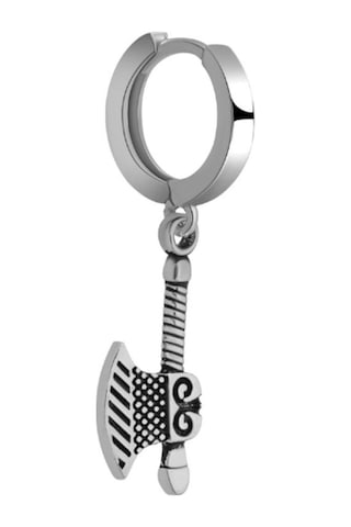 925 Ayar Gümüş Balta Figürlü Tekli Erkek Küpe 1 Adet Bymissmücevherat Gümüş