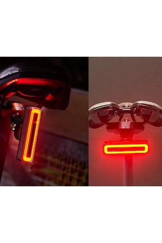 Moon Nebula 2 Sense 350 Lm Bisiklet Usb Şarjlı Arka Stop Far Siyah
