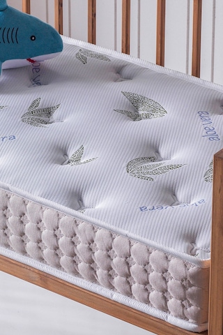 Aloe Vera Park Yatak, Bebek Yatağı, Beşik Yatağı, 80x130x10 Cm