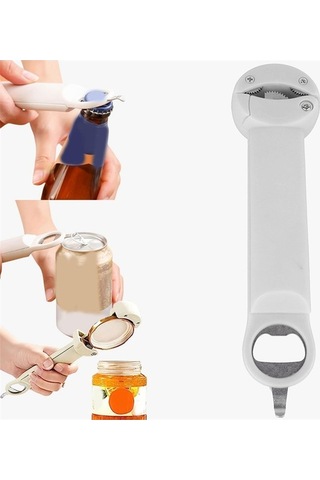 Moly 3'ü 1 Arada Teleskopik Konserve Açacağı B Beyaz - Yenilikçi Tasarım, Kolay Kullanım Beyaz