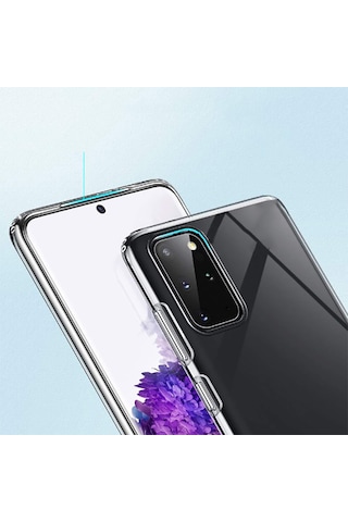 Noktaks - Samsung Galaxy S20 Uyumlu - Kılıf Şeffaf Soft Slim Fitt Süper Silikon Kapak - Şeffaf