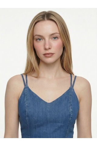 LOFT Slim Fit Kadın Elbise Lf2043104 Q1.v1 Denim