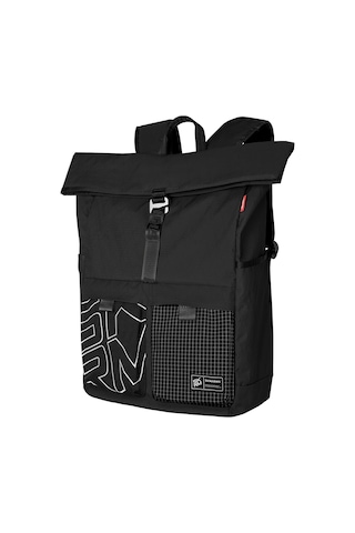 Skinarma Jager Serisi Naylon Scout Sırt Çantası Laptop Ve Aksesuar Bölmeli Siyah Siyah