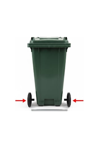 Çöp Konteyner Tekeri 120 Lt 240 Lt Uyumlu 2 Adet Çok Renkli