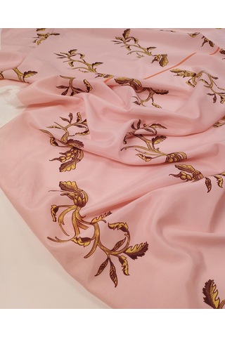 Pembe Floş Viskon Kumaş Akışkan Dökümlü Bluzluk & Elbiselik 140x115cm 24 Parça Pano-11663