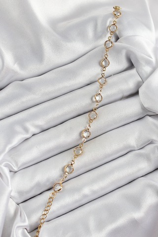 Dodes Dodes Pirinç Gold Renk Zirkon Taşlı Kadın Bileklik Tg27bb8082 Çok Renkli