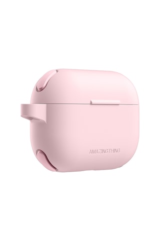 Airpods Pro 2 Uyumlu Amazingthing Airbag Köşe Tasarımlı Omni Serisi Silikon Kapak Pembe